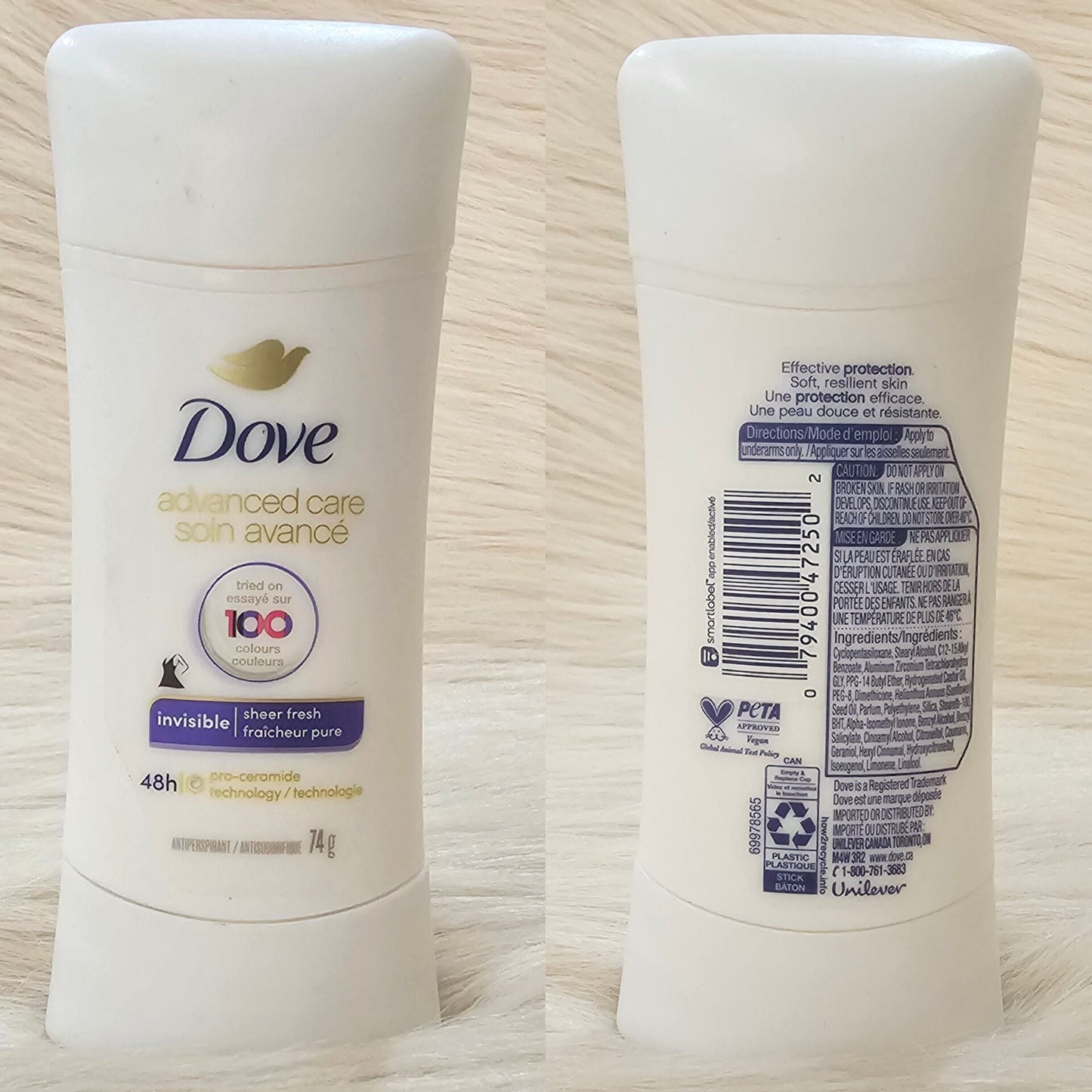 Dove Invisible Sheer Fresh Antiperspirant Stick 74g