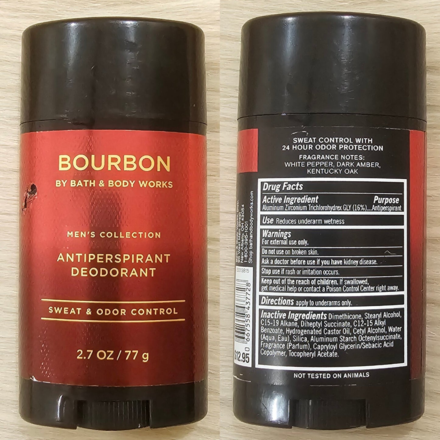 Bath & Body Works Bourbon Men’s Collection Antiperspirant Deodorant Stick 77g
