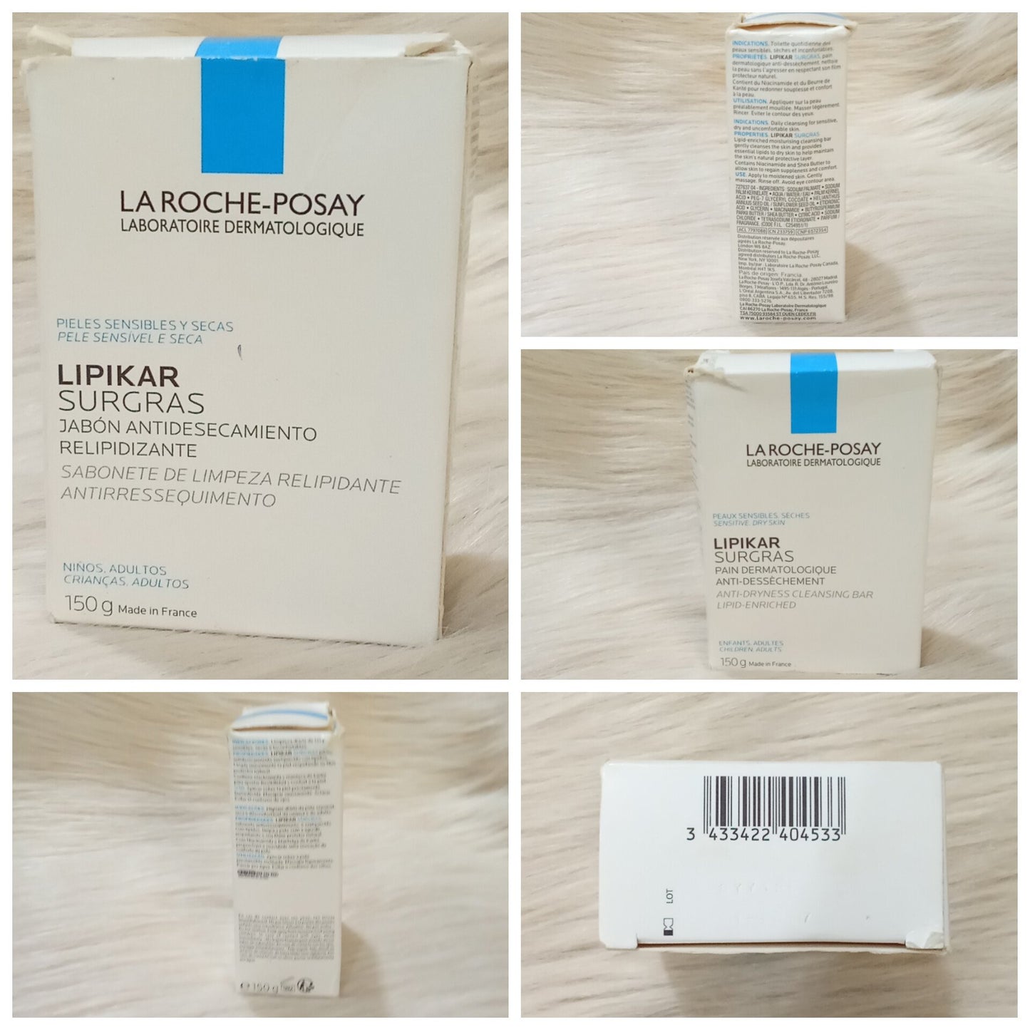 La Roche-Posay Lipikar Surgras soap for dry and very dry skin 150 g