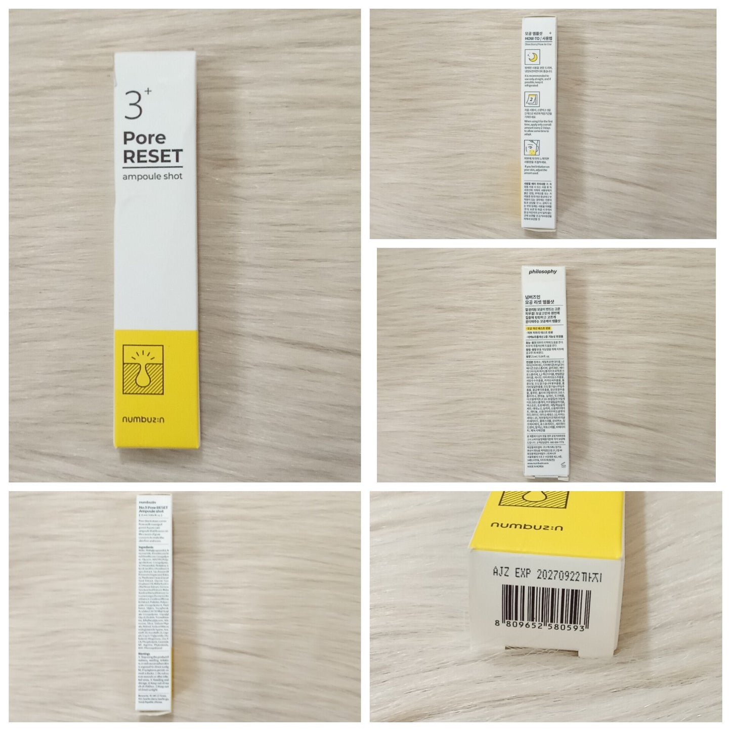 Numbuzin No.3 Pore Reset Ampoule Shot 25ml
