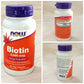 NOW Foods Biotin 5000 mcg Veg Capsules