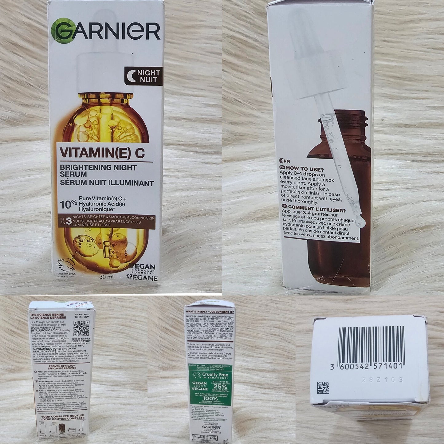 Garnier SkinActive Vitamin C Night Serum 30ml