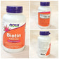 NOW Foods Biotin 5000 mcg Veg Capsules