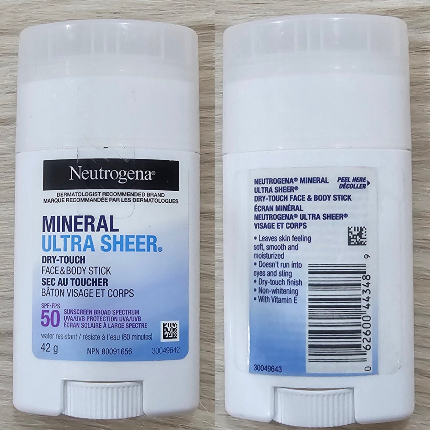 Neutrogena Mineral Ultra Sheer SPF 50 Stick 40g