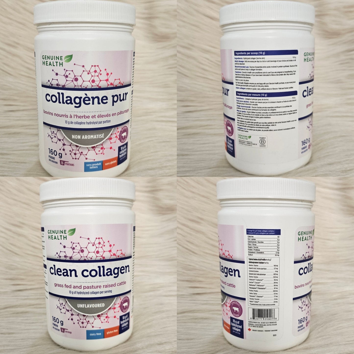 Genuine Health Bovine Clean Collagen Powder 160g