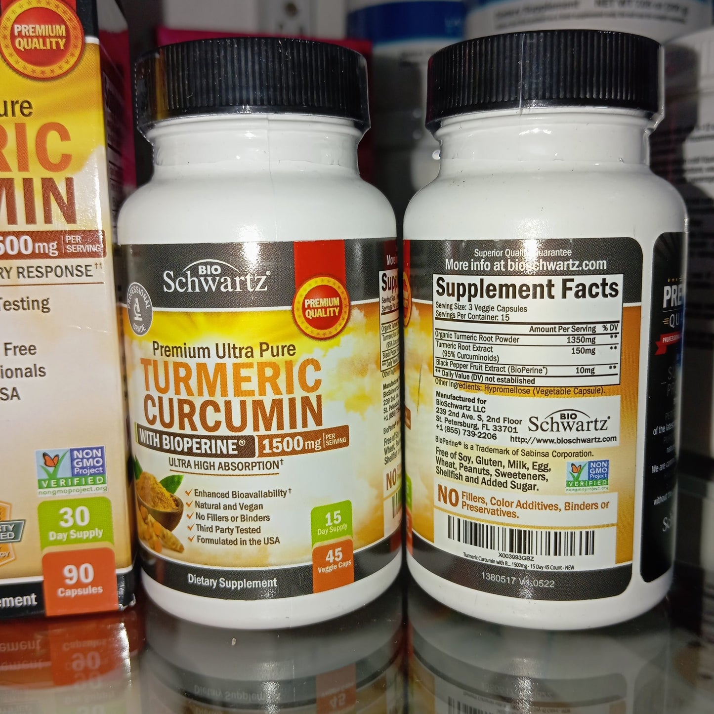 Turmeric Curcumin with BioPerine® 1500mg Capsules