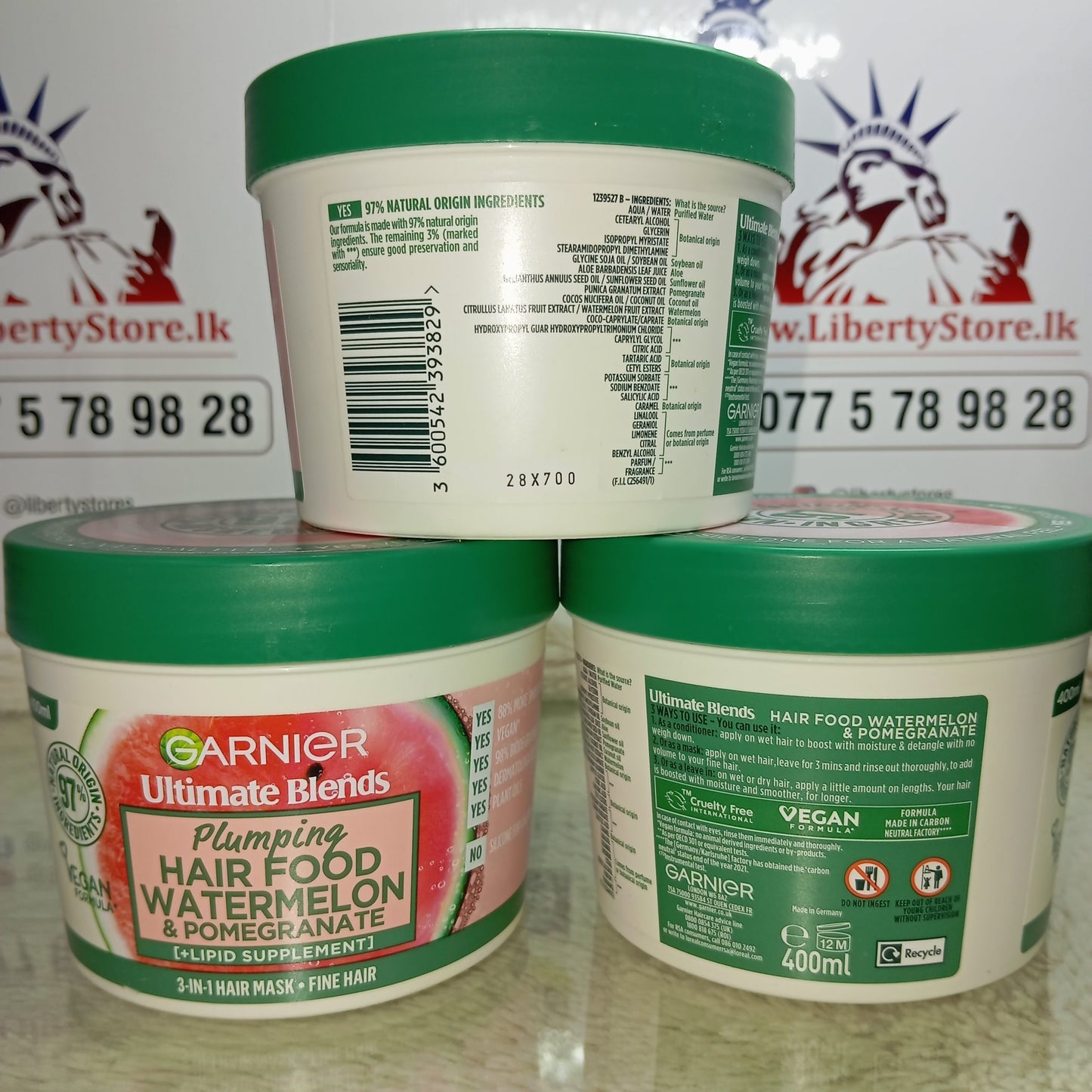 ( Discounted Product ) Garnier Watermelon Hair Food Mask 400ml