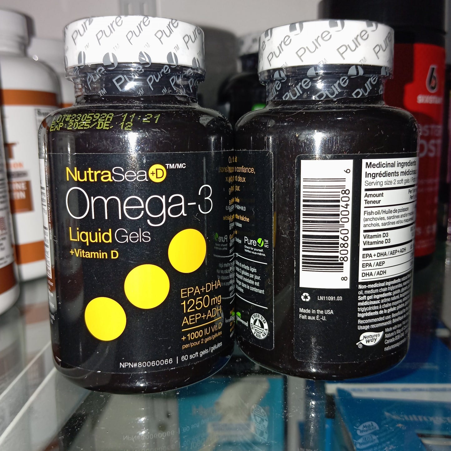 NOW Foods Omega-3 Molecularly Distilled Softgels