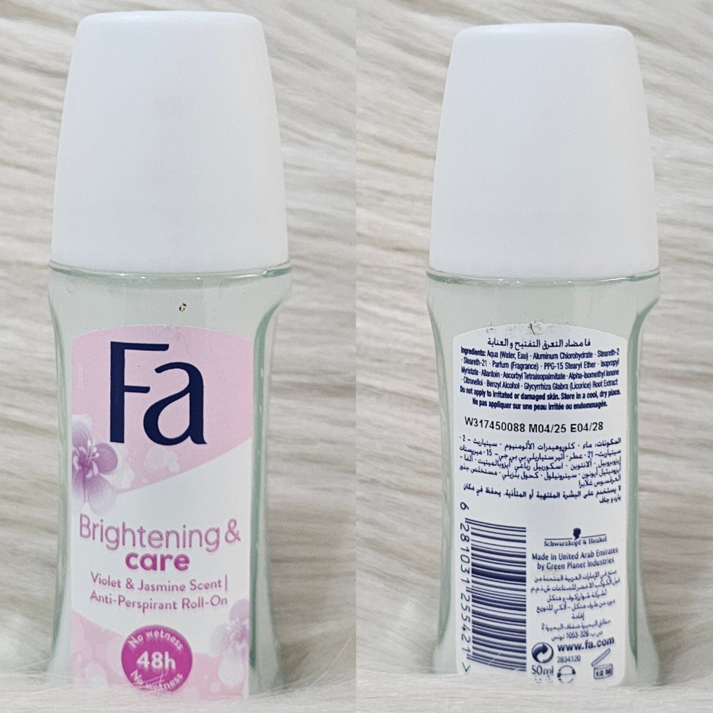 FA Brightening Care Anti-Perspirant Roll-On 50ml