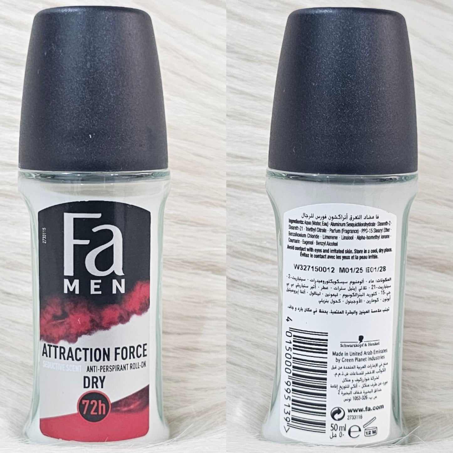 FA Men Attraction Force Anti-Perspirant Roll-On 50ml