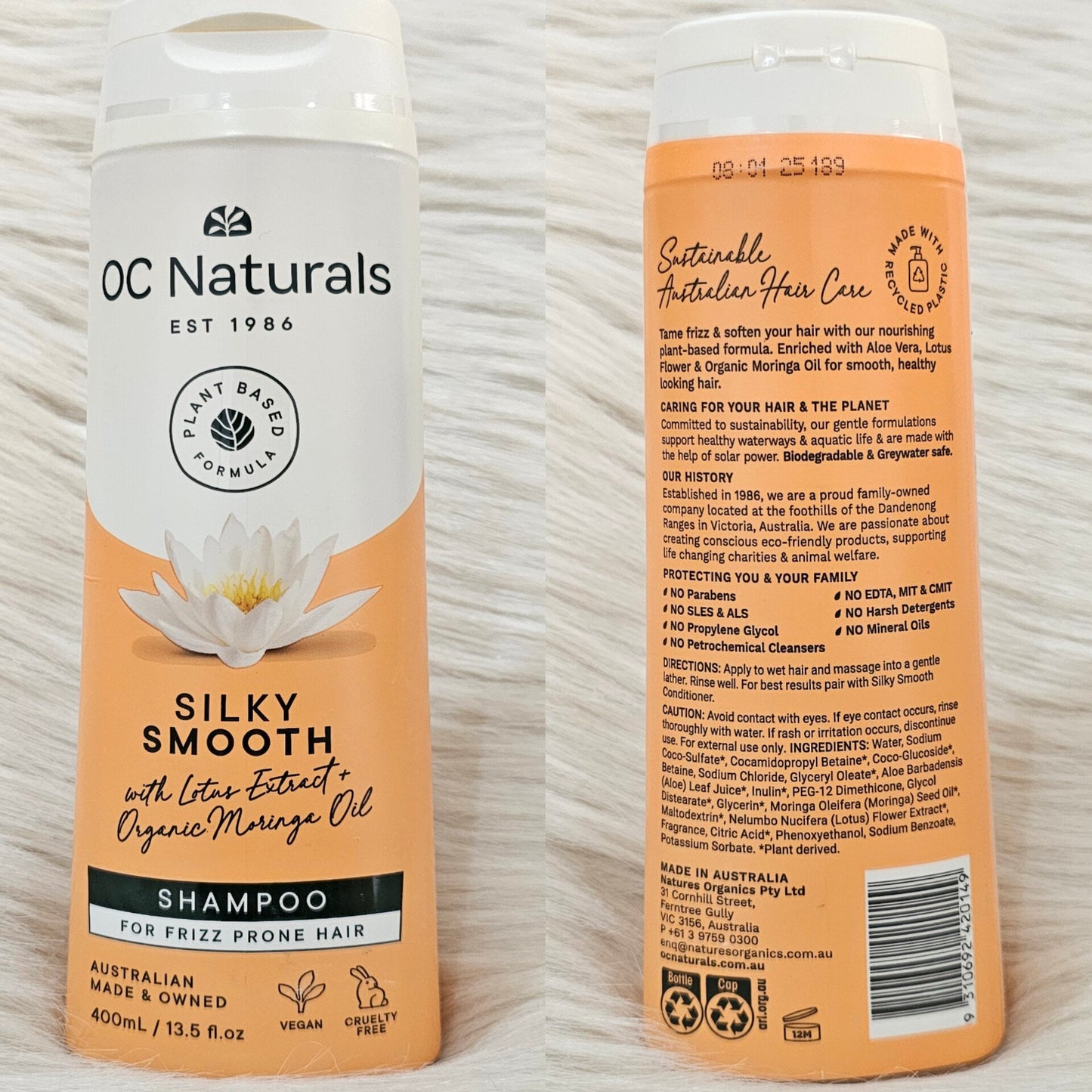 OC Naturals Silky Smooth Shampoo & Conditioner 400ml