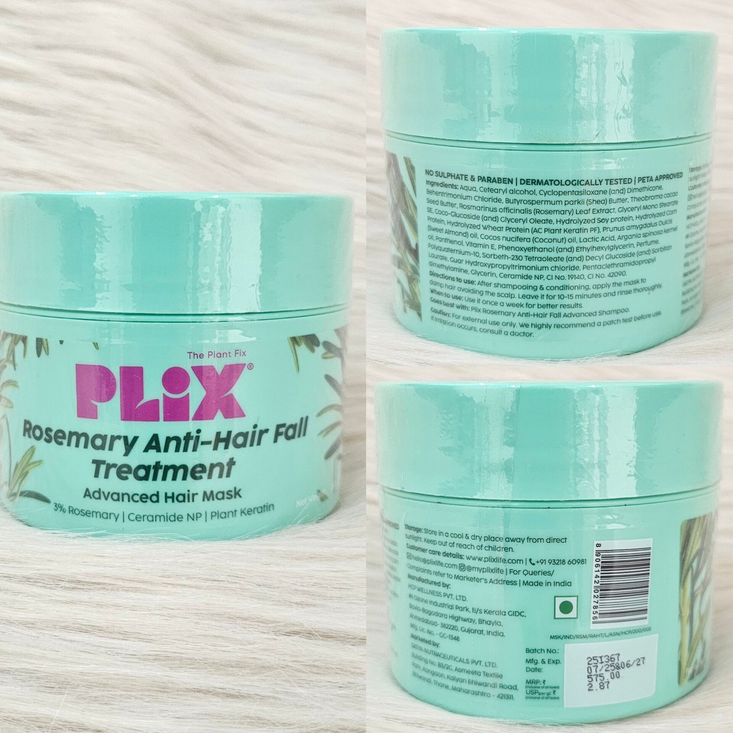 Plix Rosemary Anti Hair Fall Hair Mask (200g)
