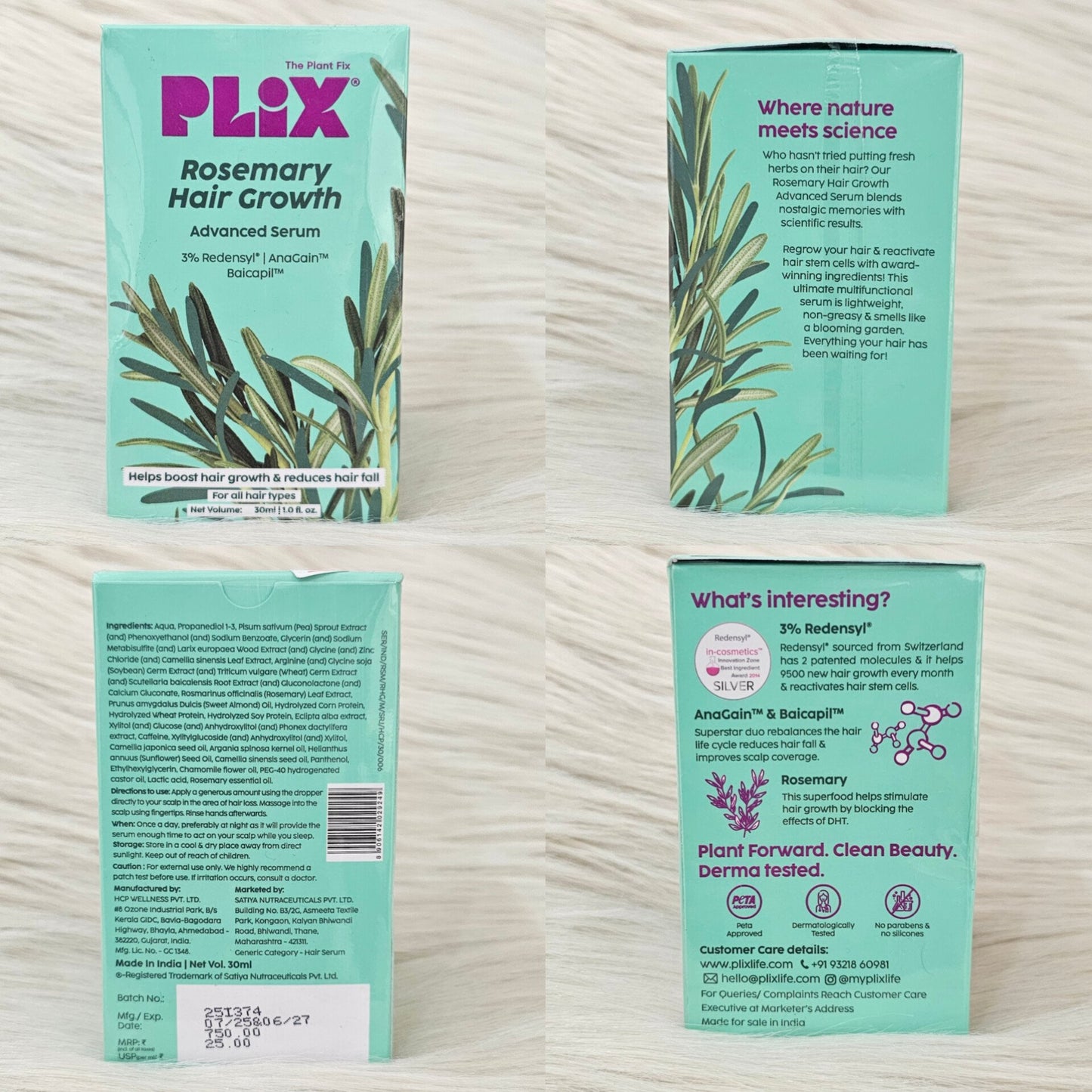 Plix Rosemary Hair Growth Serum 30ml