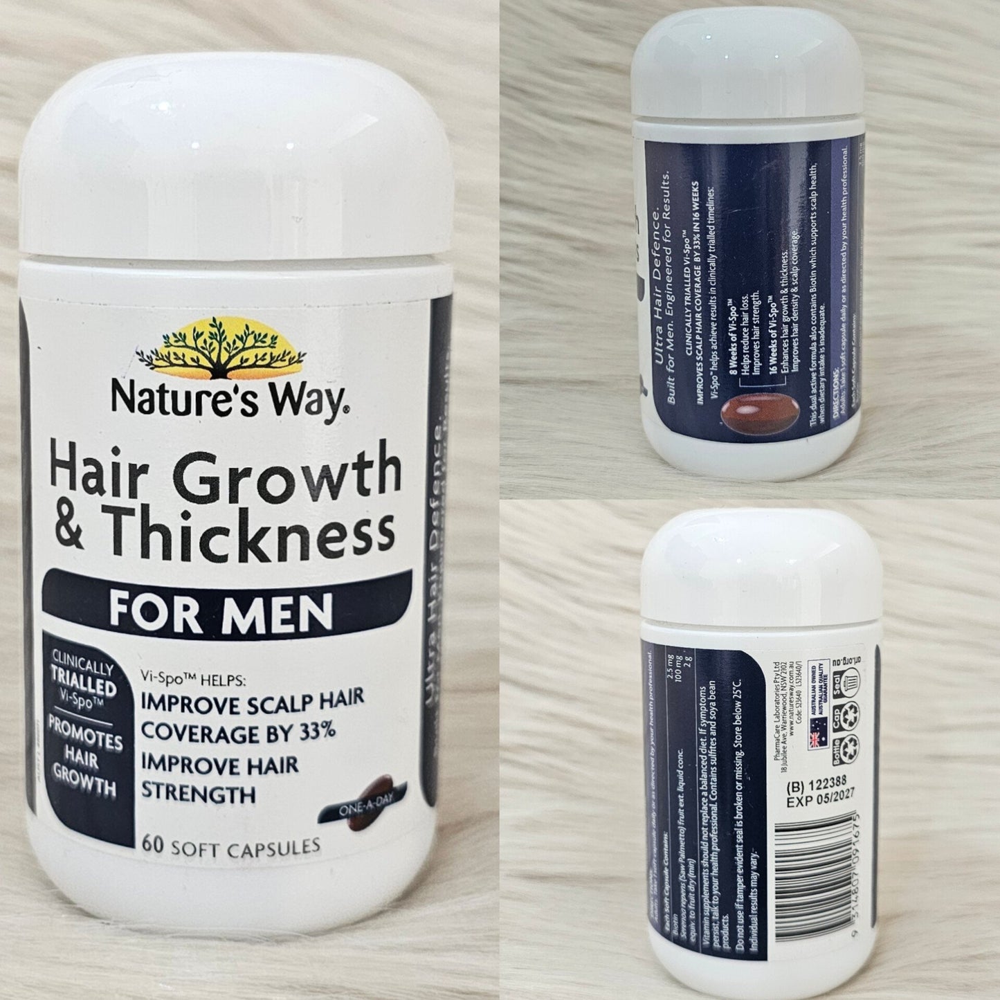 Nature’s Way Hair Growth & Thickness for Men – 60 Capsules
