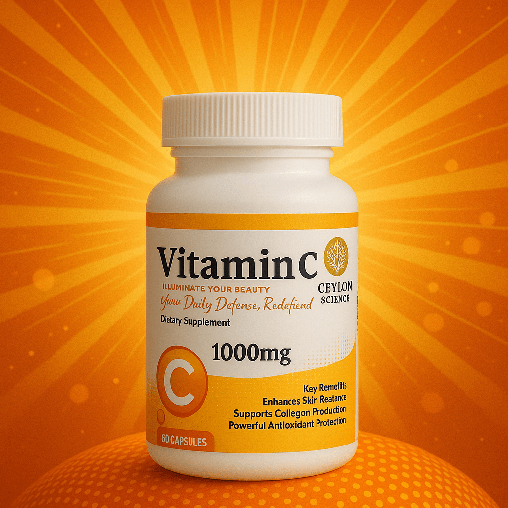Ceylon Science Vitamin C 1000mg (60 Veg Capsules)