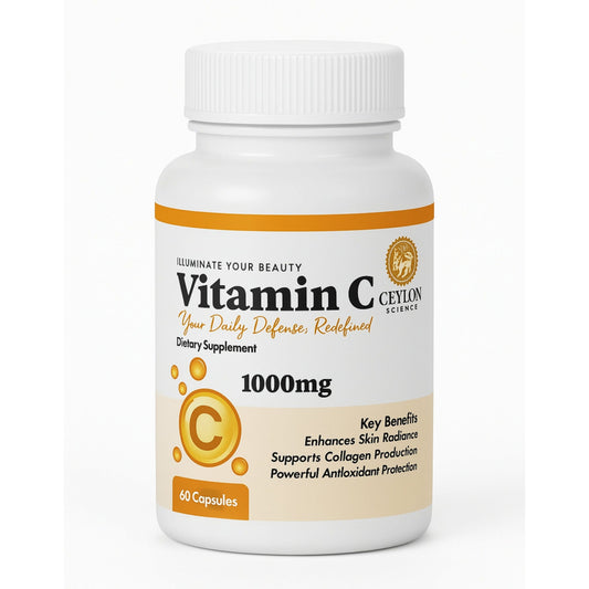 Ceylon Science Vitamin C 1000mg (60 Veg Capsules)