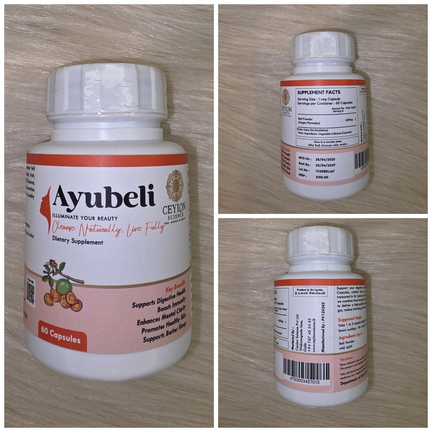 Ceylon Science Ayubeli – Natural Beauty & Wellness Capsules