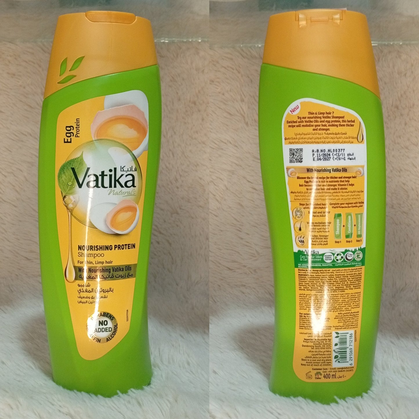 Vatika Egg Protein Shampoo 400ml