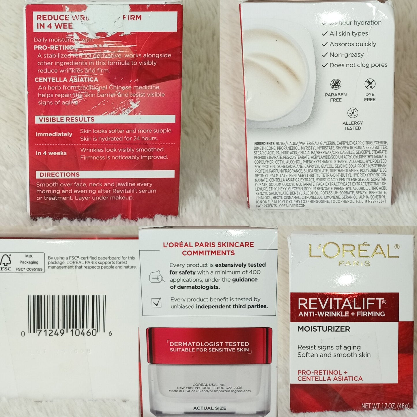 (Discounted Product ) L'Oreal Revitalift Face &amp; Neck Anti-Wrinkle &amp; Firming Moisturizer 48g