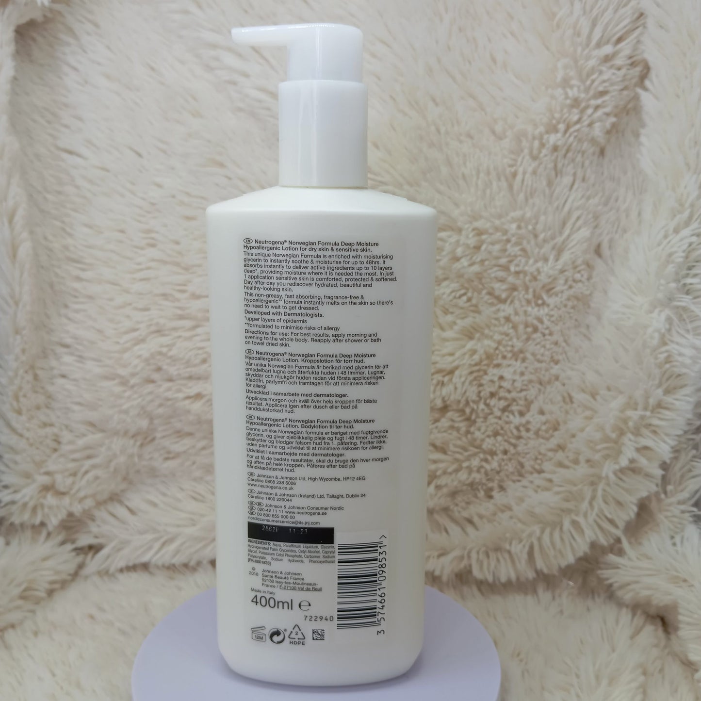 Neutrogena Norwegian Formula Deep Moisture Hypoallergenic Body Lotion 400ml