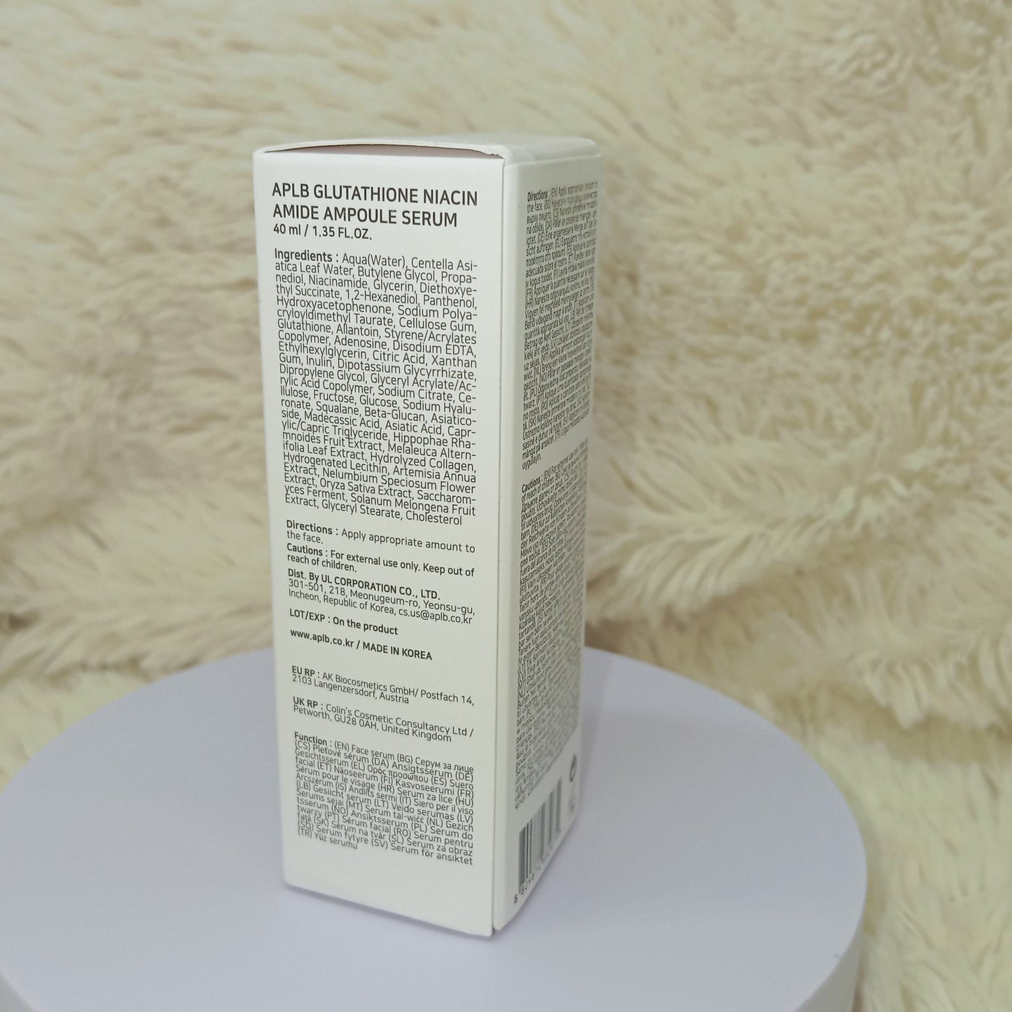 APLB Glutathione & Niacinamide Ampoule Serum 40ml