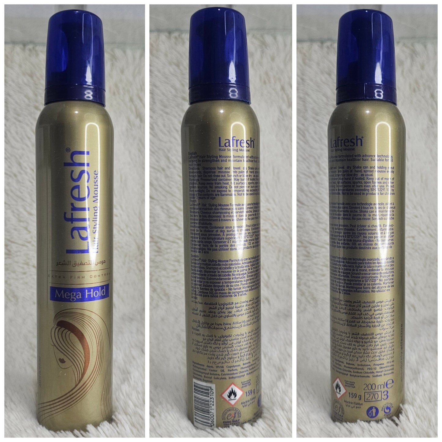 La Fresh Mega Hold Hair Styling Mousse 200ml