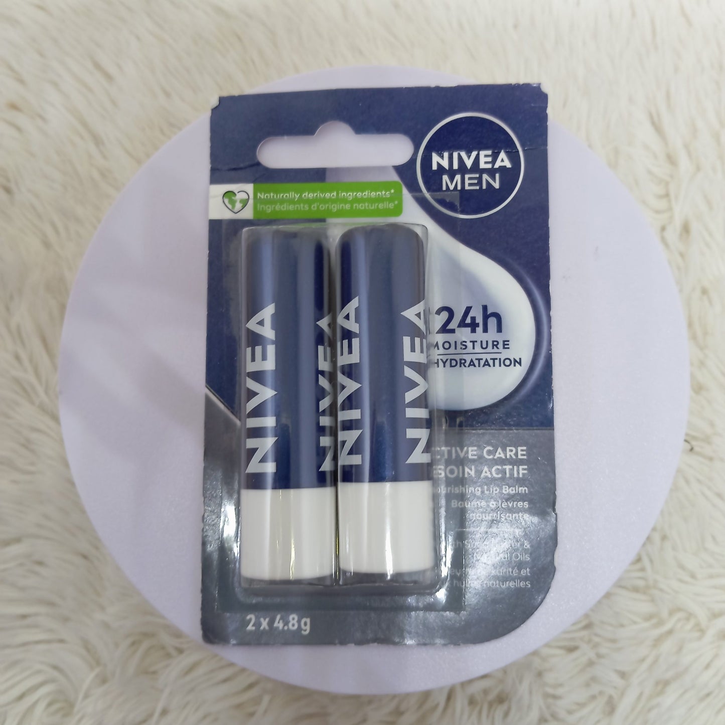 NIVEA MEN Active Care Lip Balm (2 x 4.8g)