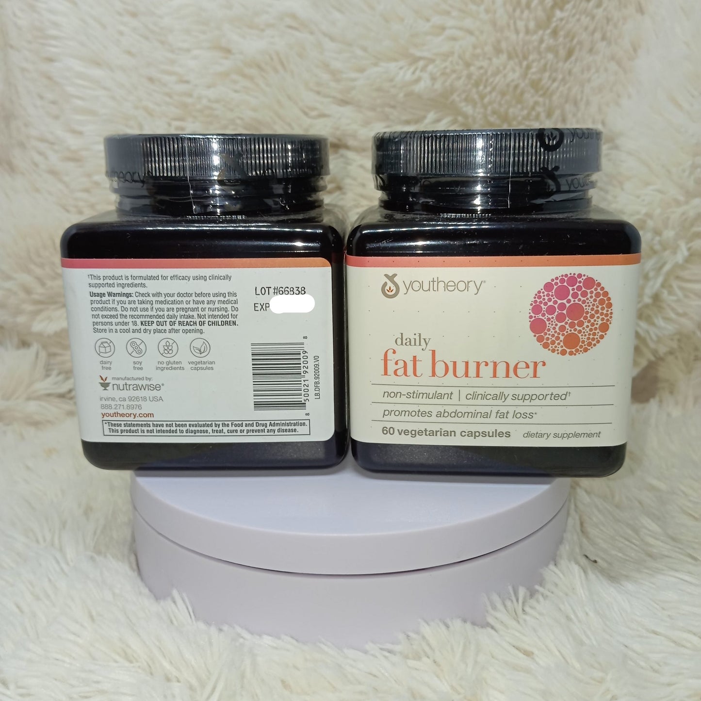 Youtheory Daily Fat Burner 60 Vegetarian Capsules