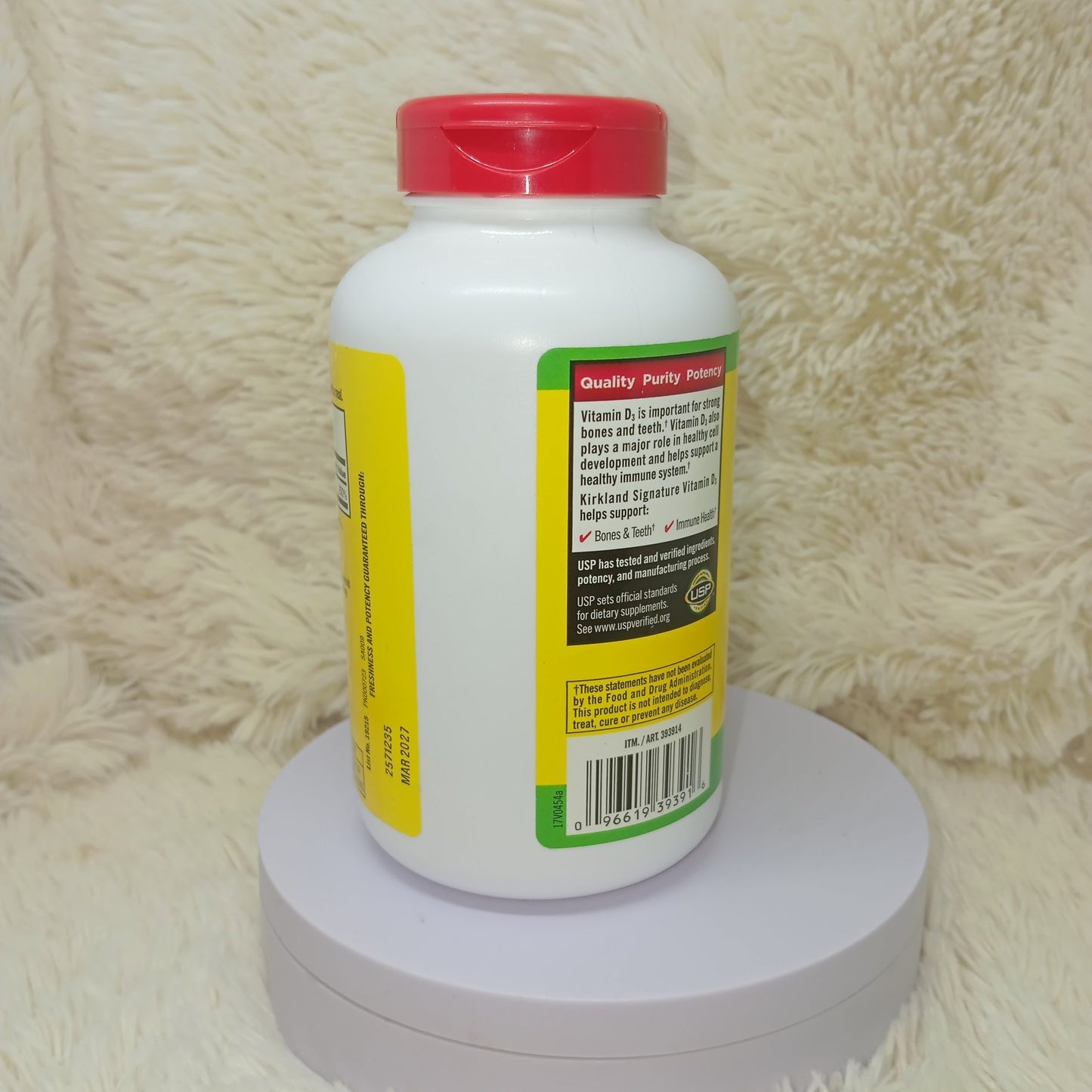 Kirkland Signature Vitamin D3 2000 IU – 600 Softgels
