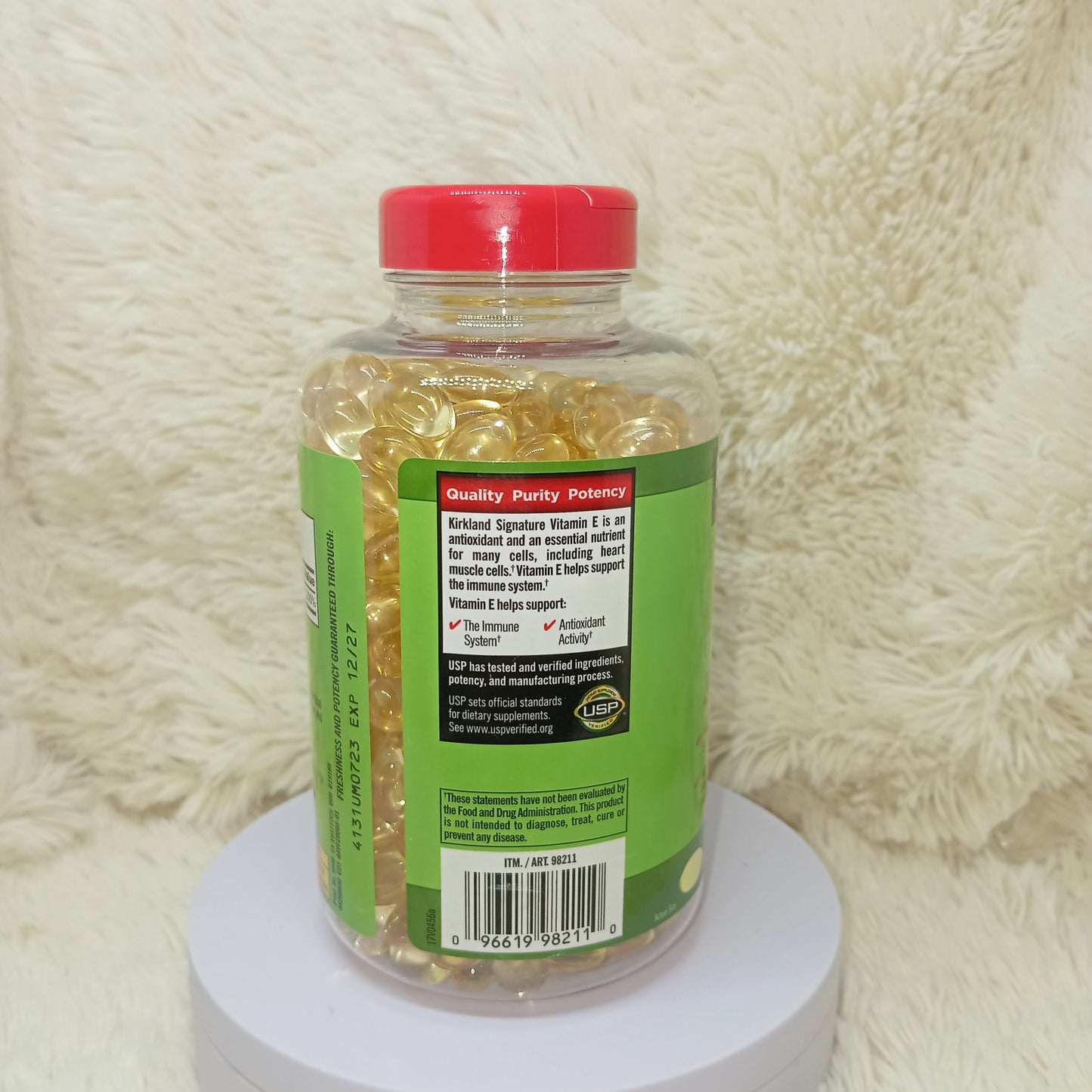Kirkland Signature Vitamin E 180mg (400 IU) 500 Softgels