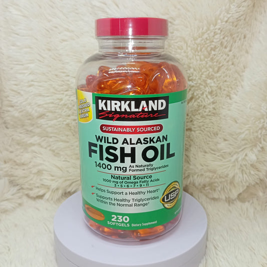 Kirkland Wild Alaskan Fish Oil 1400mg – 230 Softgels
