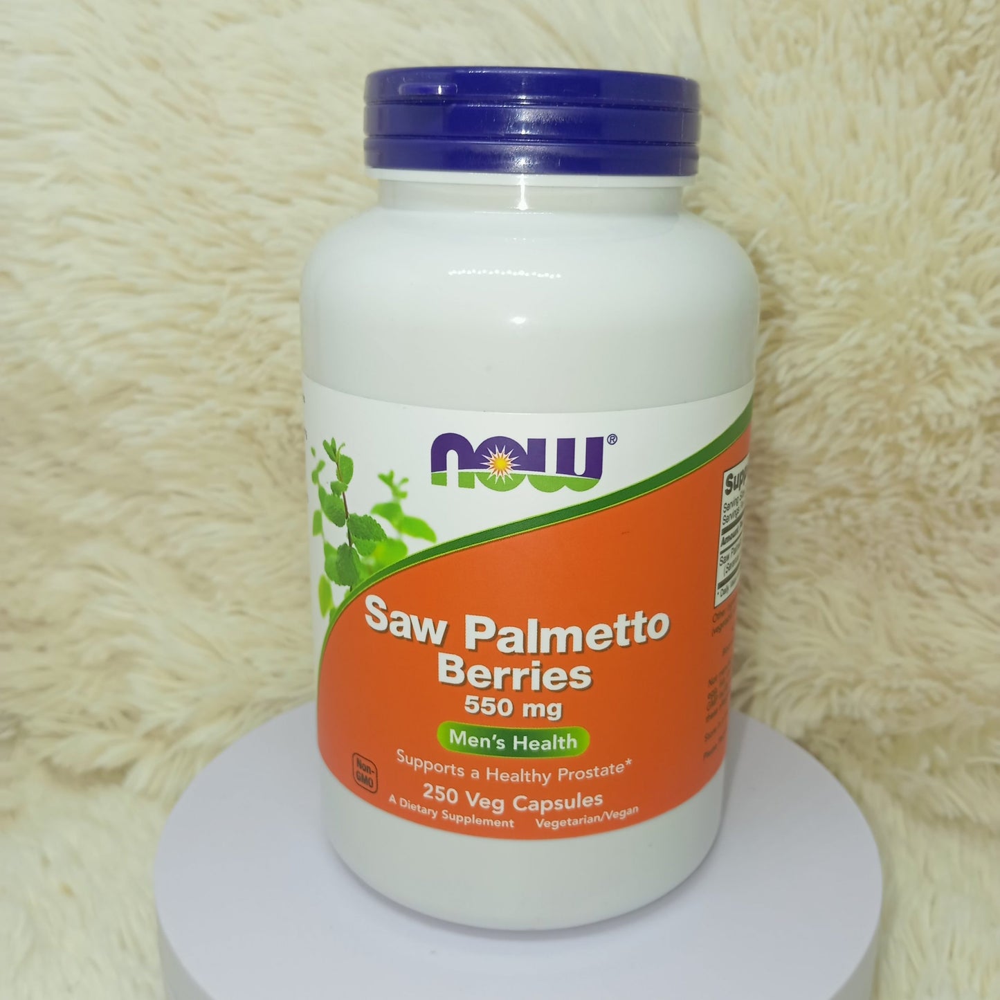 NOW Foods Saw Palmetto Berries 550mg – 250 Veg Capsules