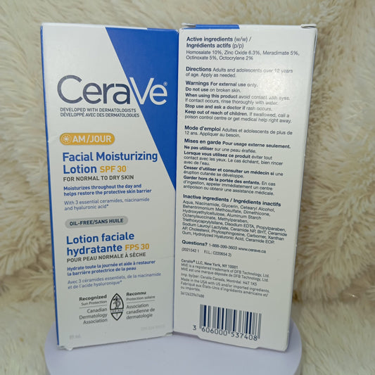 CeraVe AM Facial Moisturizing Lotion SPF 30 – 89ml
