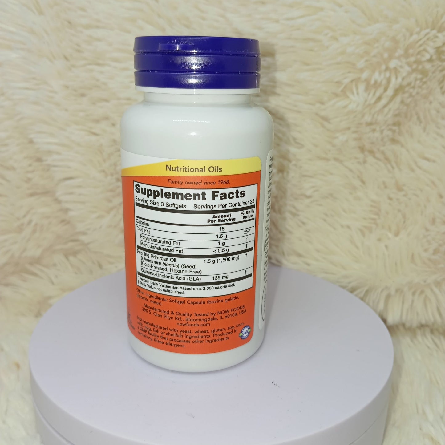 Evening Primrose Oil 500 mg – 100 Softgels