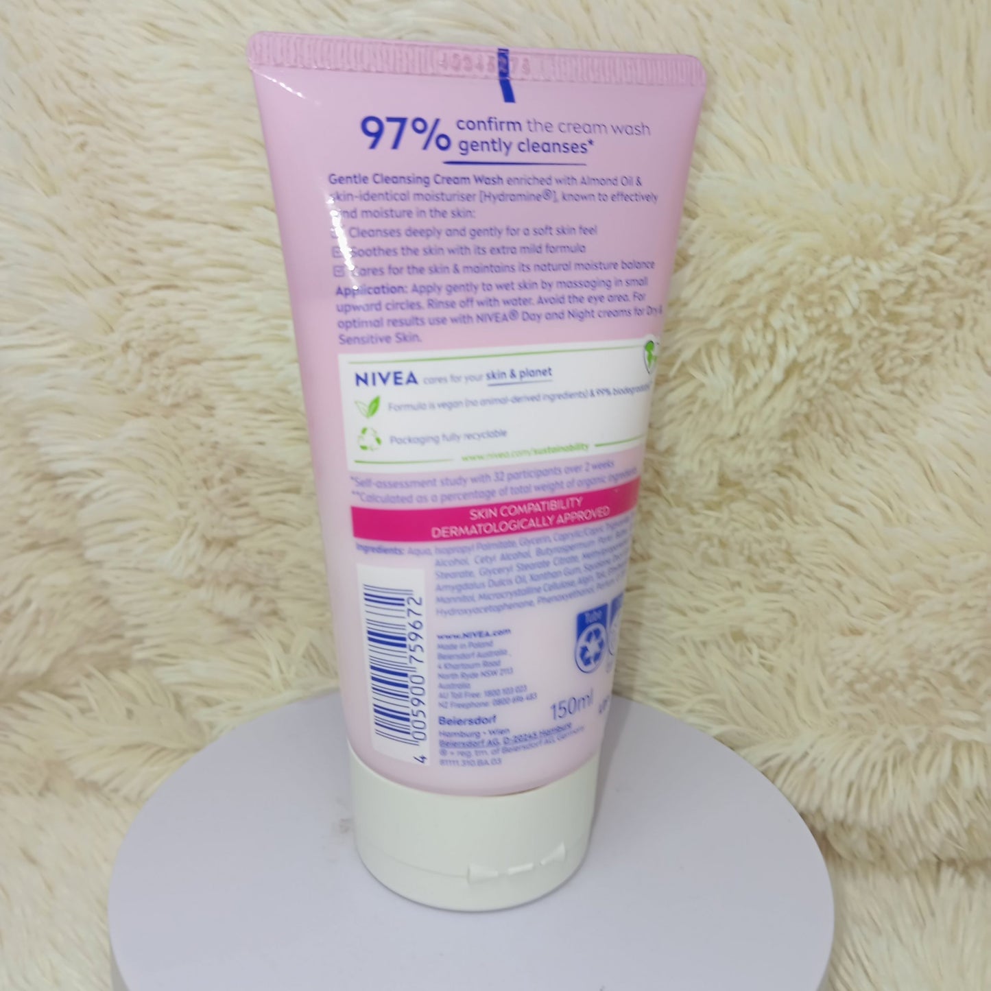 NIVEA Gentle Cream Wash for Dry & Sensitive Skin – 150ml