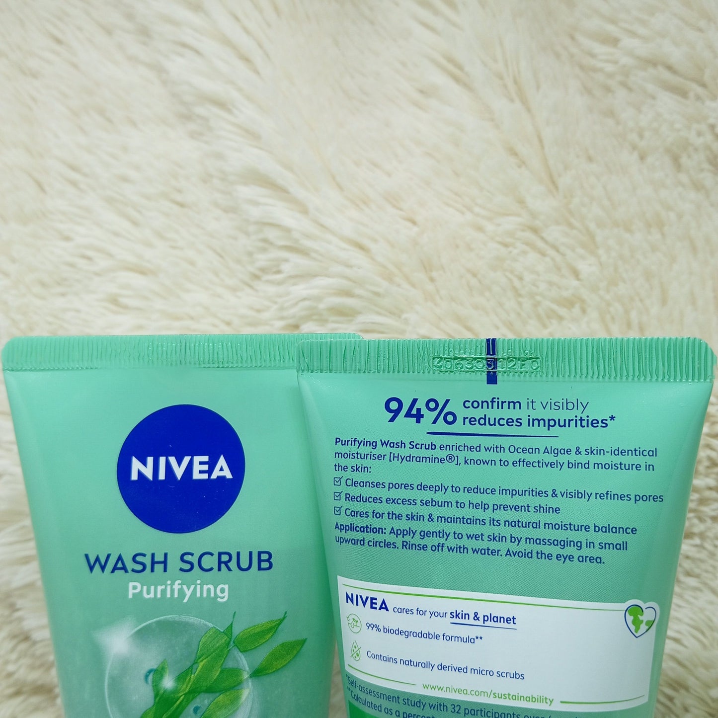 NIVEA Purifying Wash Scrub for Oily & Combination Skin – 150 ml