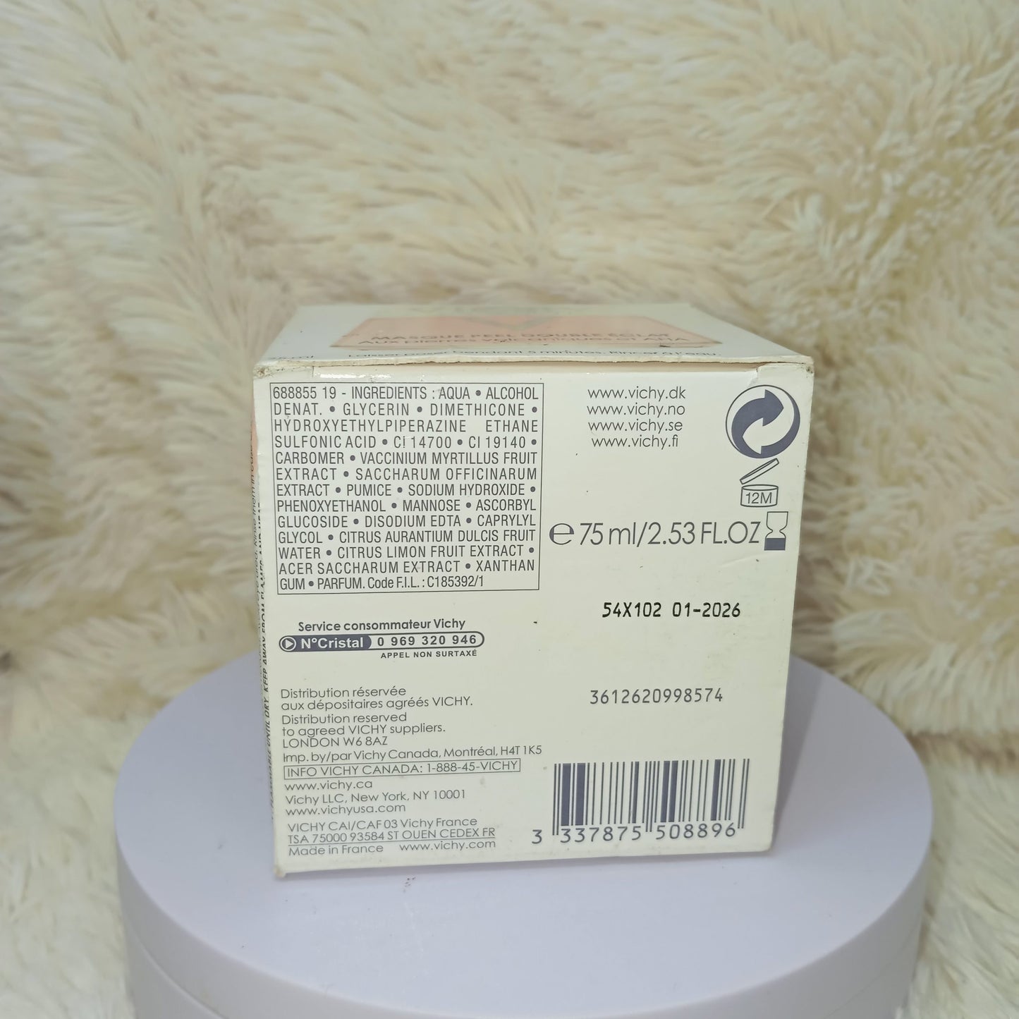 Vichy Double Glow Peeling Face Mask 75ml