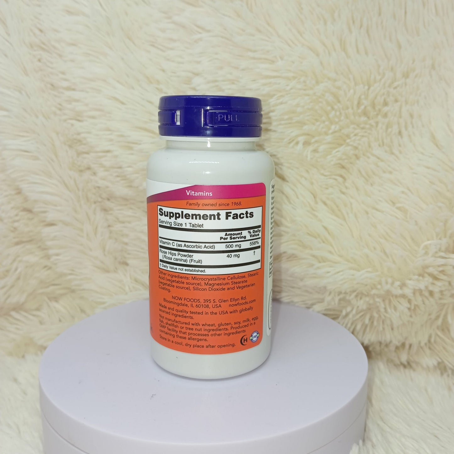 NOW Foods Vitamin C-500 (100 Tablets)