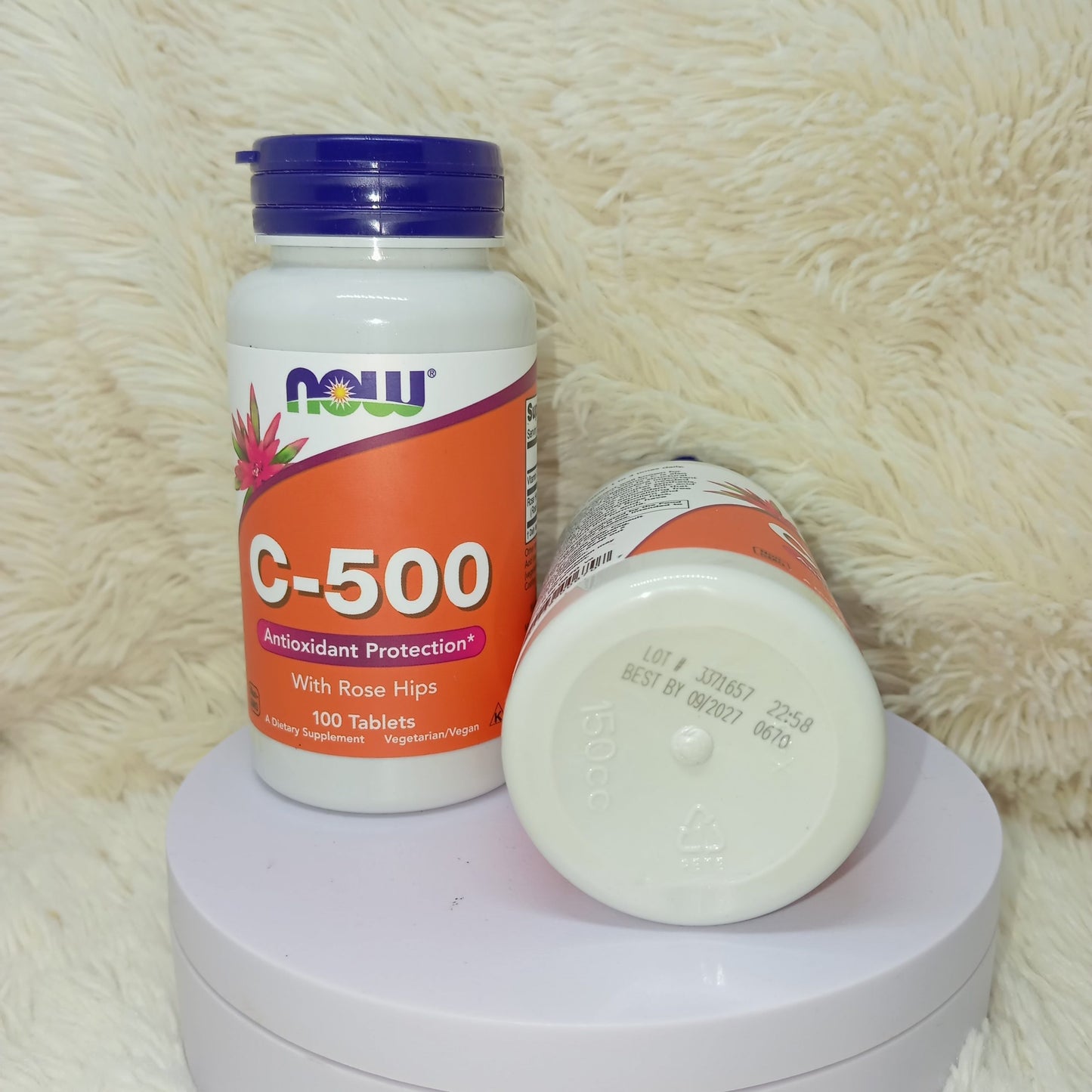 NOW Foods Vitamin C-500 (100 Tablets)