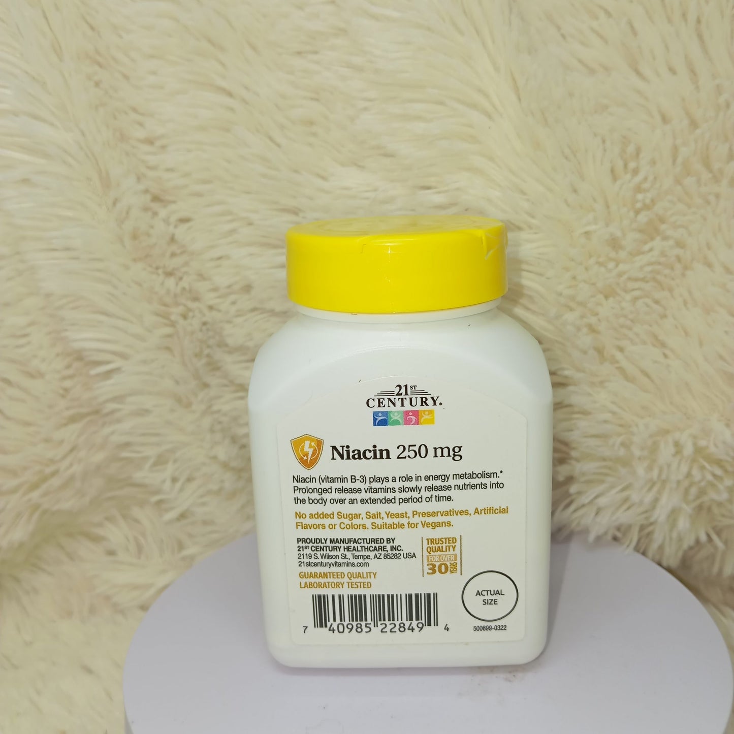 21st Century Niacin 250mg (Prolonged Release) – 110 Tablets