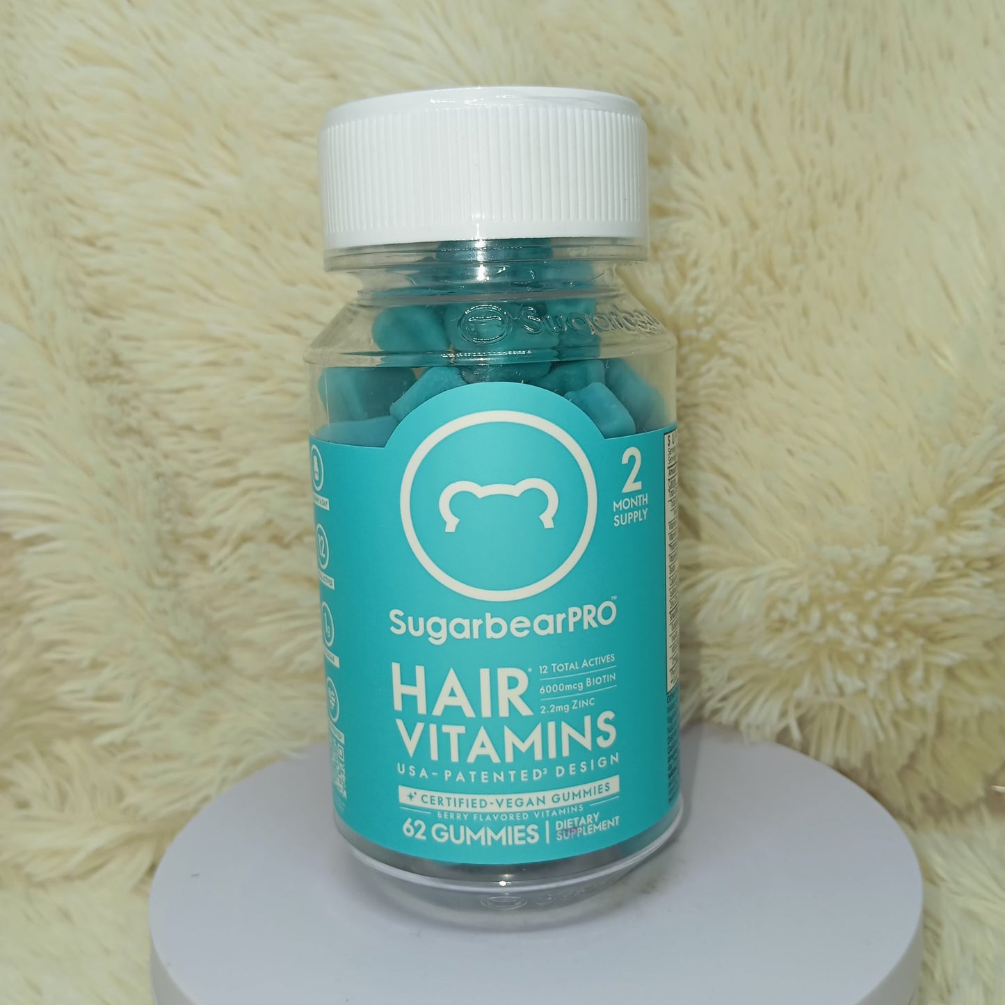 SugarbearPRO Hair Vitamin Gummies (Biotin 6000mcg)