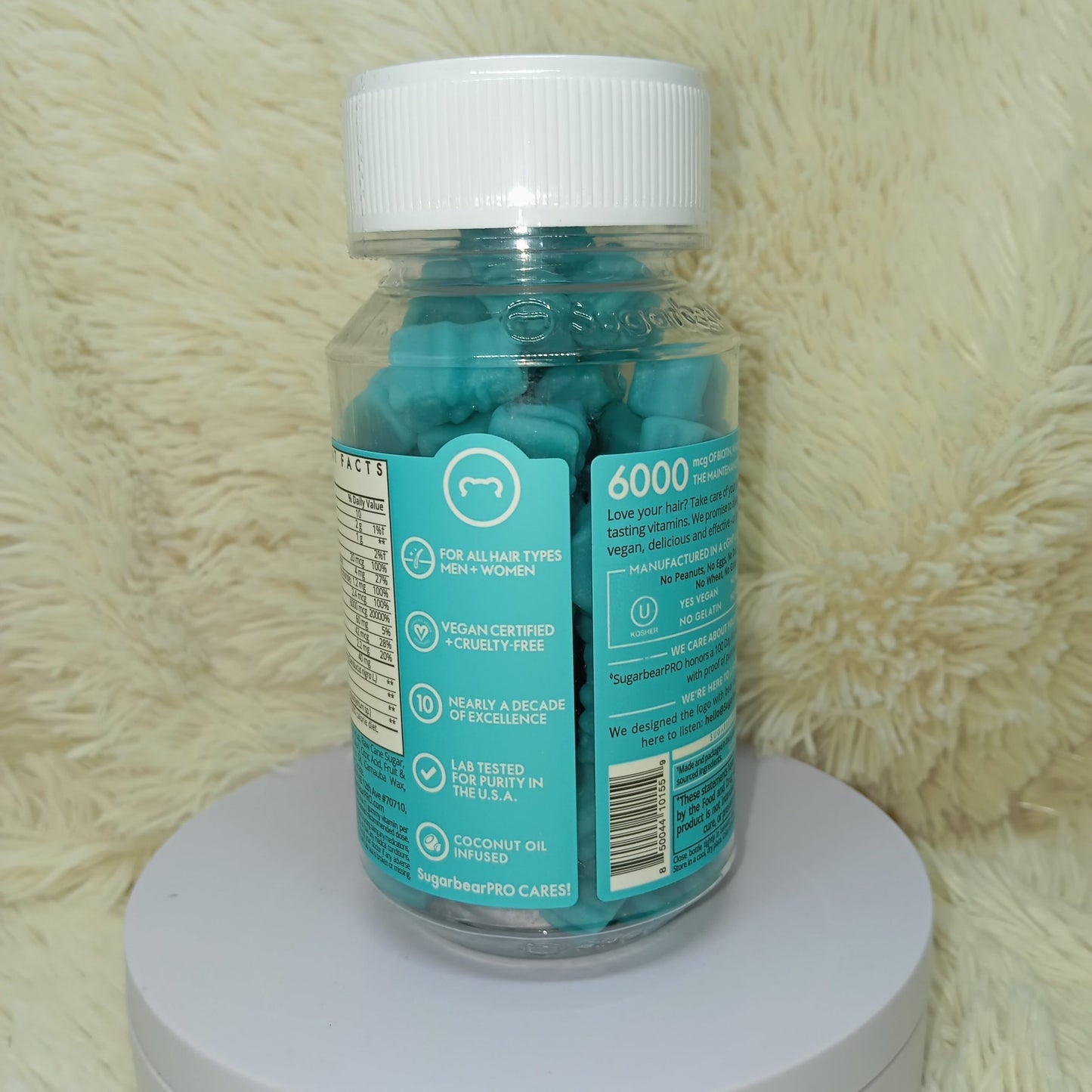 SugarbearPRO Hair Vitamin Gummies (Biotin 6000mcg)