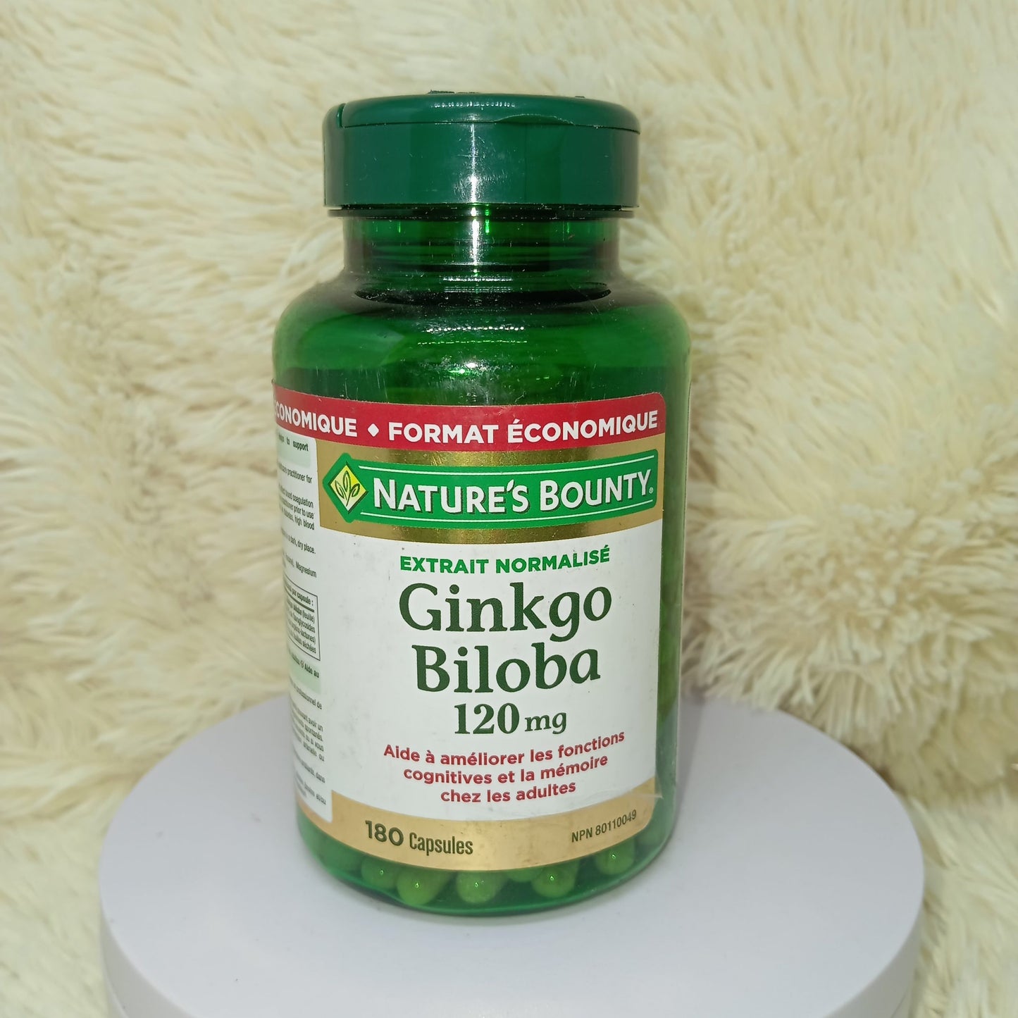 Nature’s Bounty Ginkgo Biloba 120mg – 180 Capsules