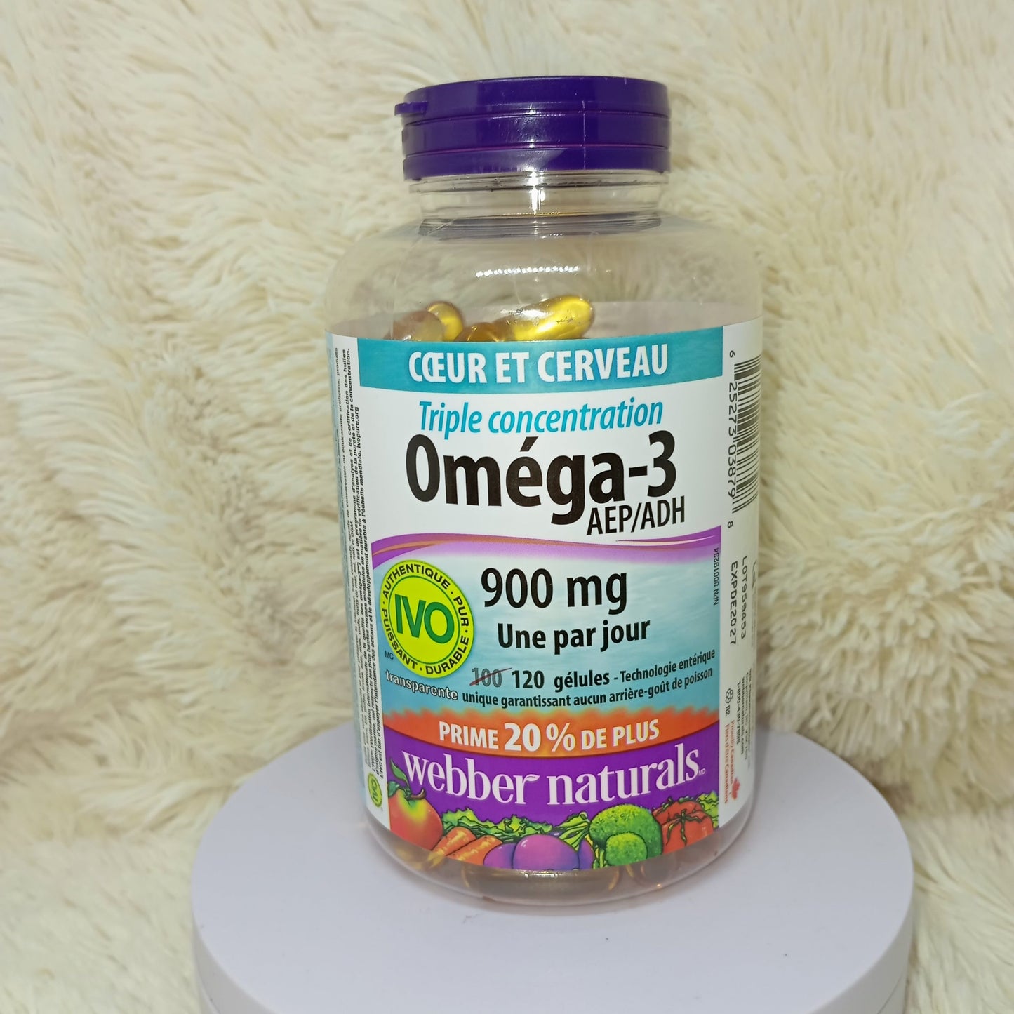 Webber Naturals Triple Strength Omega-3 900mg (EPA/DHA) – 120 Softgels