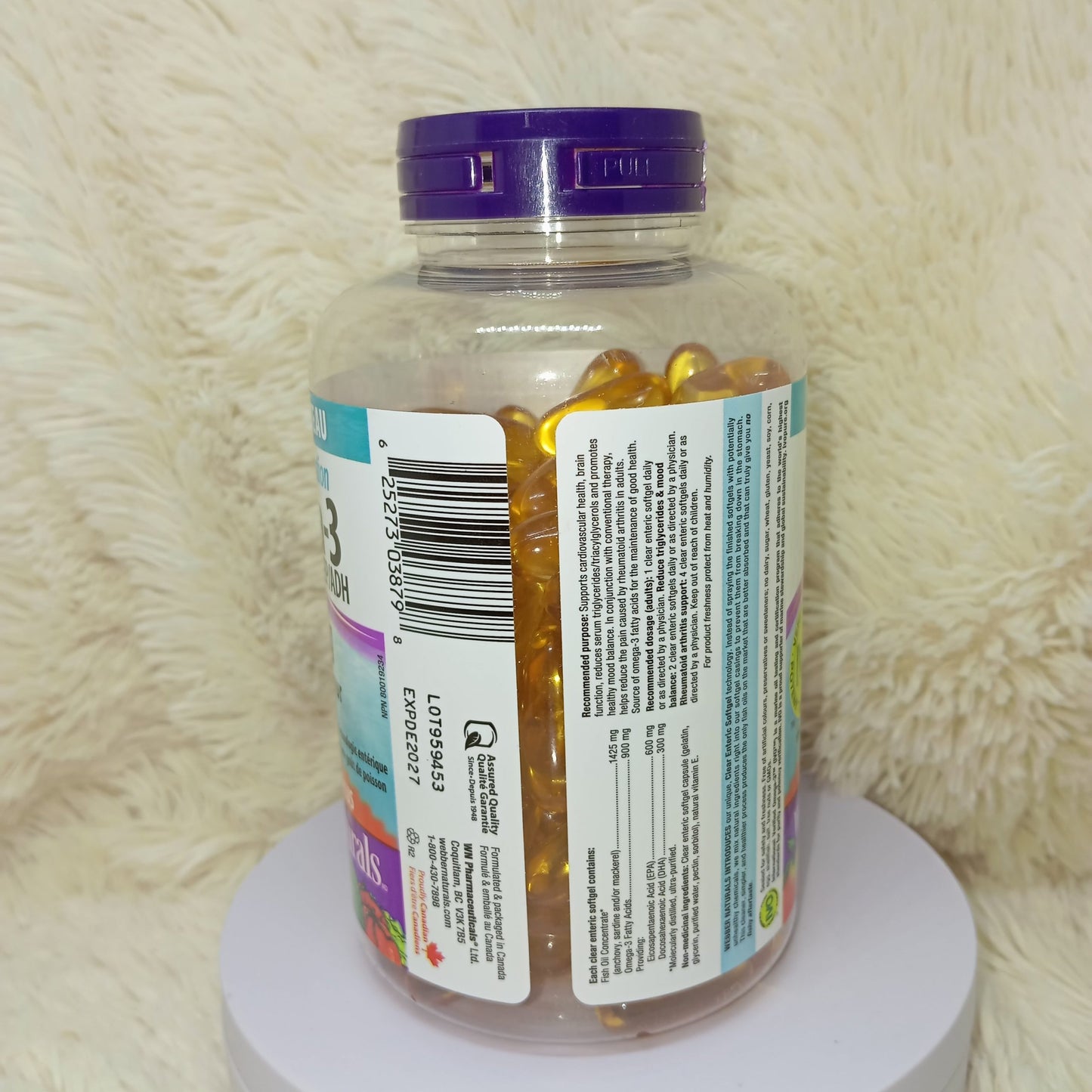 Webber Naturals Triple Strength Omega-3 900mg (EPA/DHA) – 120 Softgels