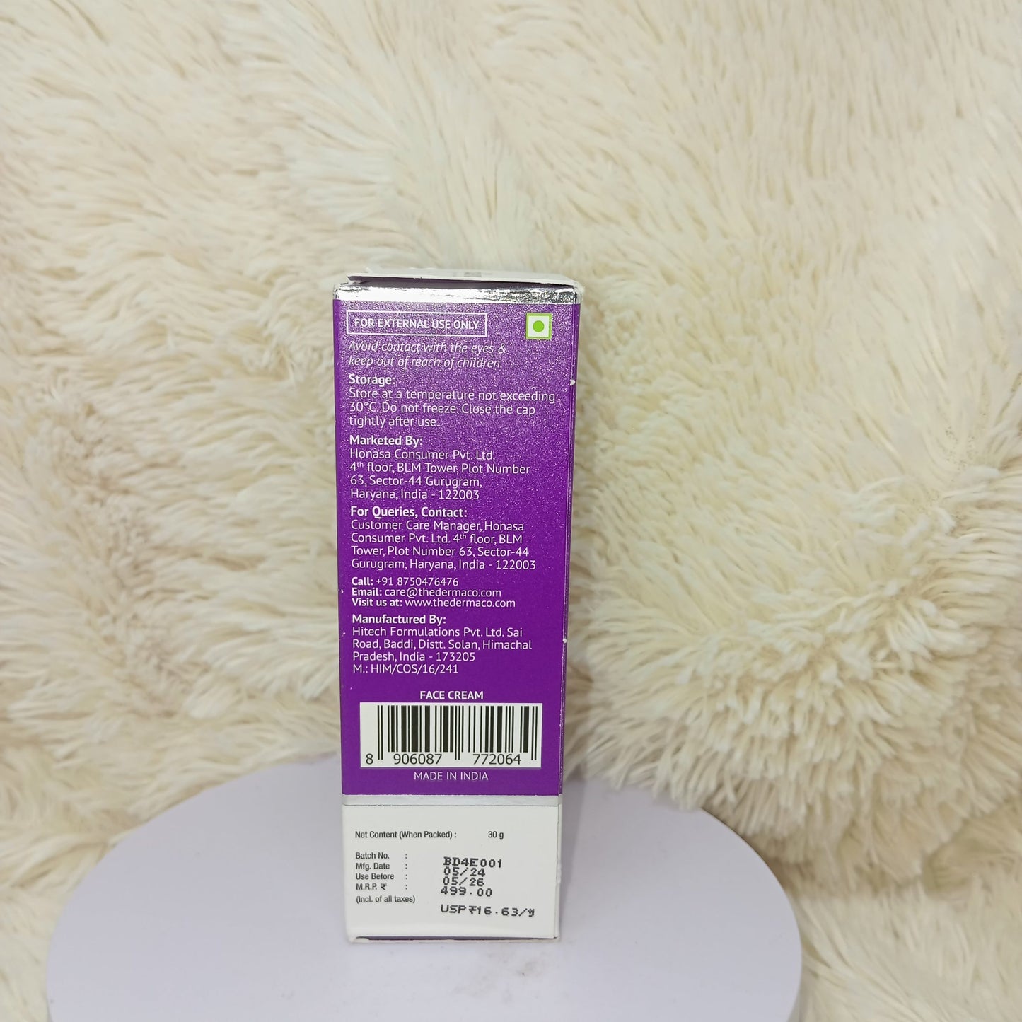 The Derma Co Vitamin C Face Cream 30ml