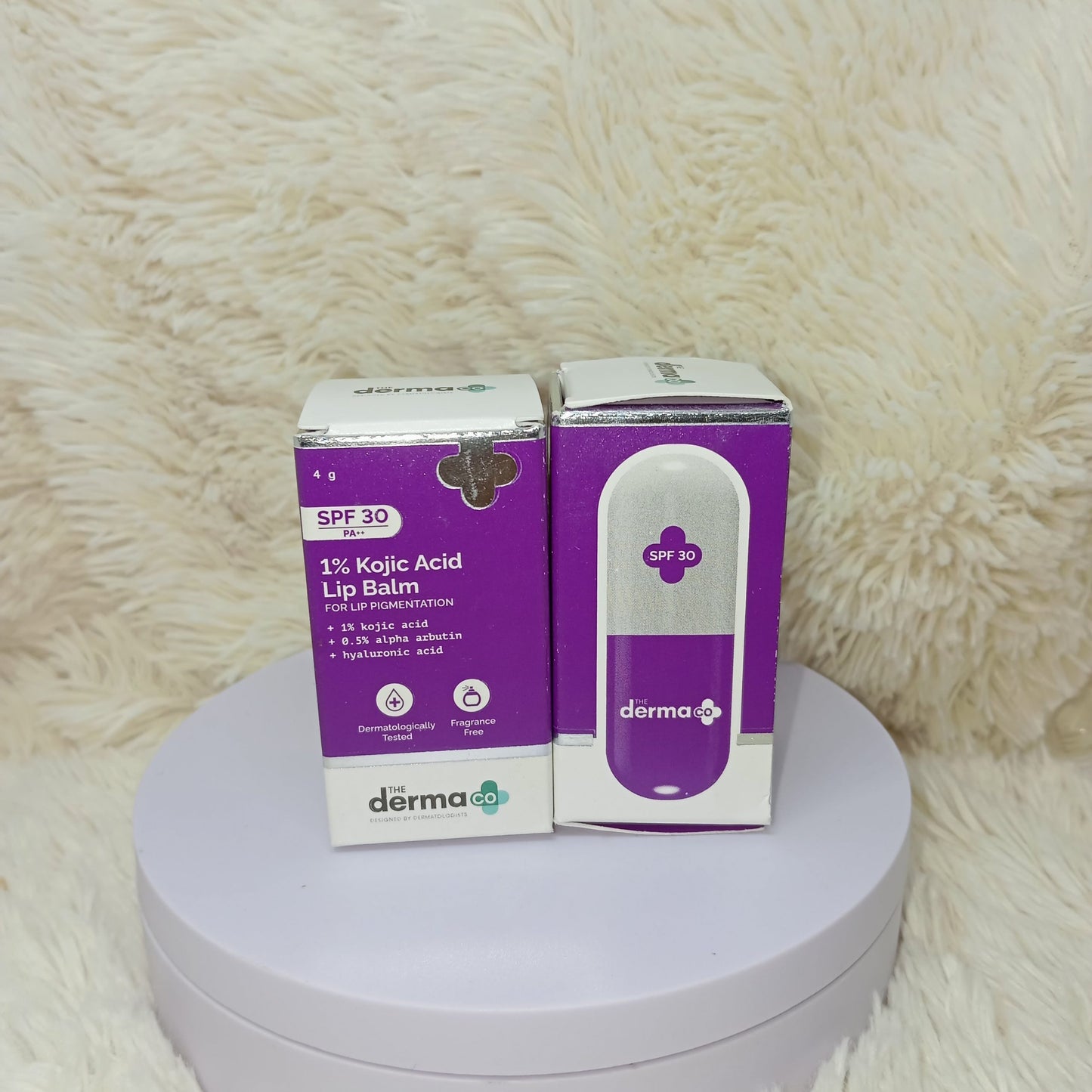The Derma Co SPF 30 Kojic Acid Lip Balm 4g