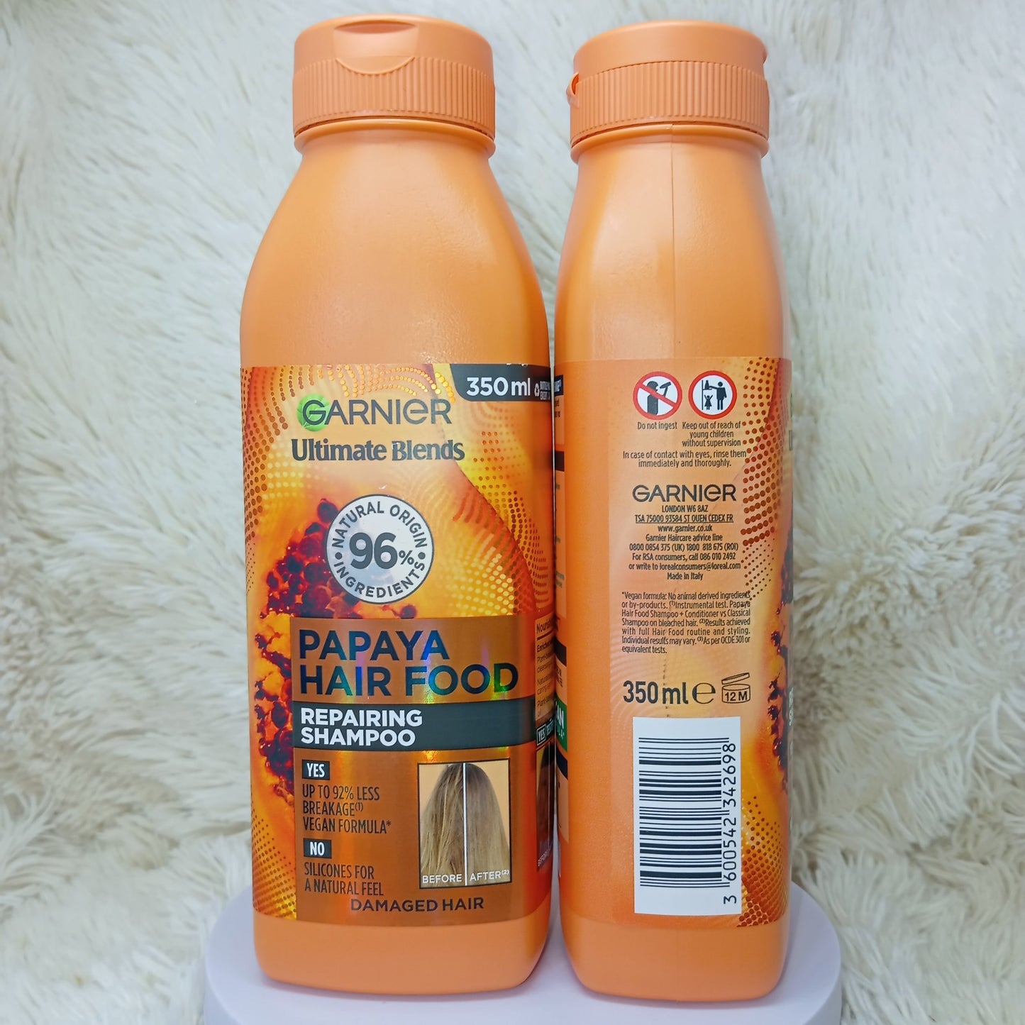 Garnier Ultimate Blends Papaya Repair Shampoo 350ml