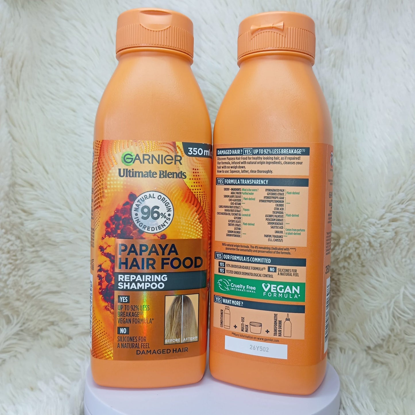Garnier Ultimate Blends Papaya Repair Shampoo 350ml