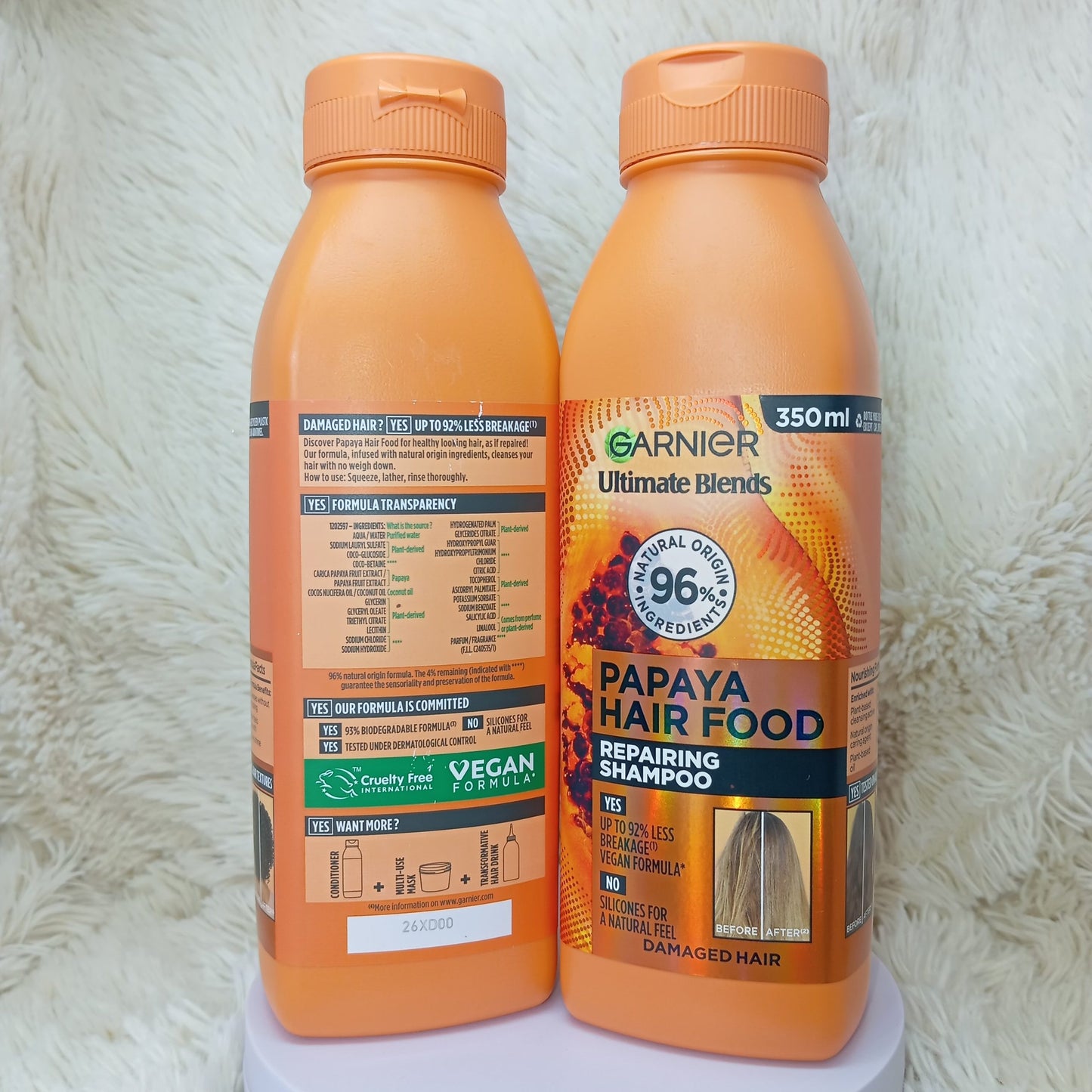 Garnier Ultimate Blends Papaya Repair Shampoo 350ml